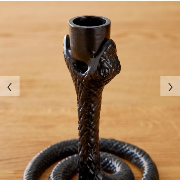 West Elm Metal Snake Taper Holders - Picture 2 of 4